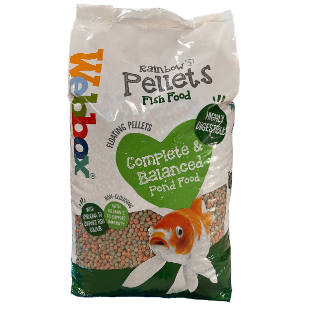 Picture of Webbox Rainbow Pellets Complete Fish Food (20kg)