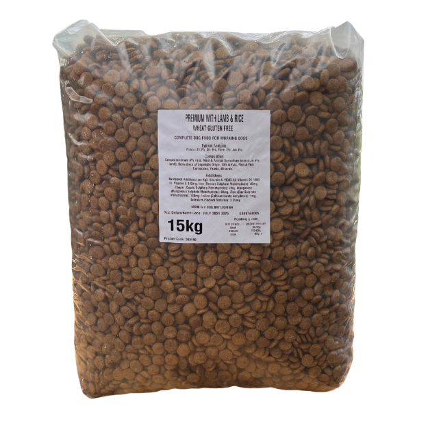 Picture of Premium Working Dog Food Lamb & Rice (15kg)