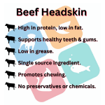 Picture of Beef Headskin Natural (2kg)