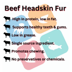 Picture of Beef Headskin with Fur (2kg)