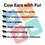 Picture of Cow Ears with Fur (1kg)