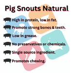 Picture of Pig Snouts Natural (500g) 